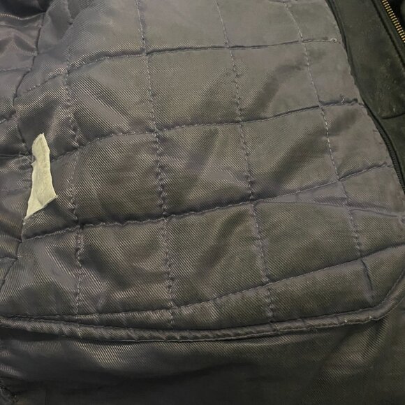 Danier Men's Black Leather Jacket with Quilt Zip out Lining Size 40/XL - Picture 11 of 15